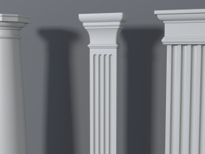 columns collection -3 - 10 pieces 3D 模型