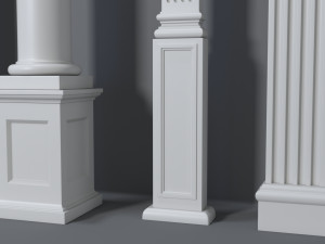 columns collection -3 - 10 pieces 3D 模型
