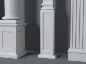 columns collection -3 - 10 pieces 3D Model