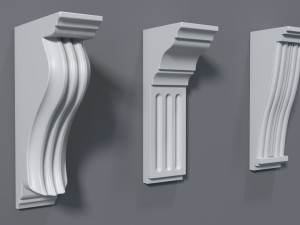 corbels collection -1 - 25 pieces Modello 3D