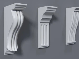 corbels collection -1 - 25 pieces 3D Model