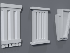 corbels collection -1 - 25 pieces Modello 3D