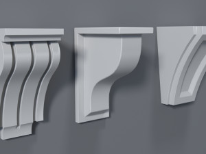 corbels collection -1 - 25 pieces Modello 3D