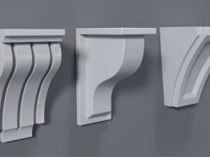 corbels collection -1 - 25 pieces 3D Model