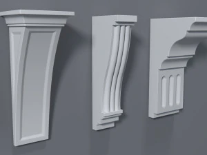 corbels collection -1 - 25 pieces 3D Model