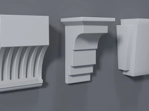 corbels collection -1 - 25 pieces 3D Model