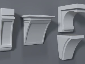 corbels collection -1 - 25 pieces 3D Model