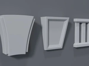 corbels collection -1 - 25 pieces 3D Model