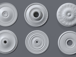 rosettes collection -1 - 30 pieces 3D-Modell