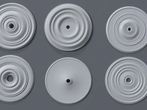 rosettes collection -1 - 30 pieces 3D Model
