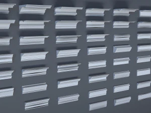 cornice collection - 1 - 50 pieces 3D Model
