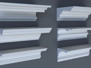 cornice collection - 1 - 50 pieces 3D Model