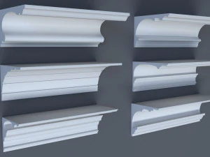 cornice collection - 1 - 50 pieces 3D Model