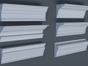 cornice collection - 1 - 50 pieces 3D Model