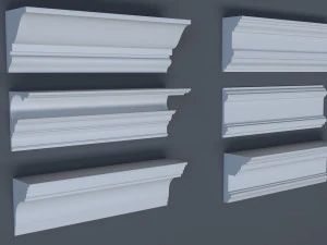cornice collection - 1 - 50 pieces 3D Model