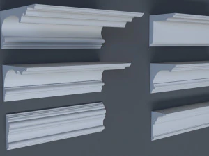 cornice collection - 1 - 50 pieces 3D Model