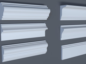 cornice collection - 1 - 50 pieces 3D Model