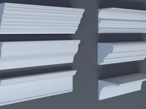 cornice collection - 1 - 50 pieces 3D Model
