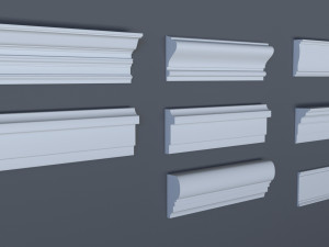 cornice collection - 1 - 50 pieces 3D Model