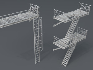 building roof collection - 3 - 40 pieces Modelo 3D