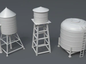 building roof collection - 3 - 40 pieces 3D Model