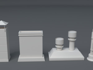 building roof collection - 3 - 40 pieces Modelo 3D