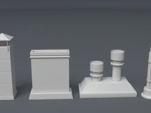 building roof collection - 3 - 40 pieces 3D Model
