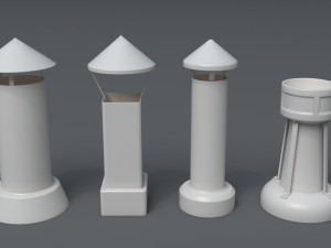 building roof collection - 3 - 40 pieces Modelo 3D