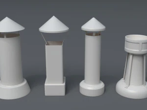 building roof collection - 3 - 40 pieces 3D Model