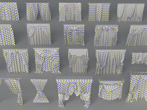 curtains - part - 2 - 22 pieces 3D 模型