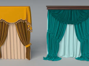 curtains - part - 2 - 22 pieces 3D Model