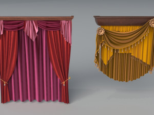 curtains - part - 2 - 22 pieces 3D 模型