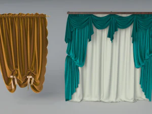 curtains - part - 2 - 22 pieces 3D Model