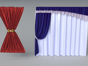 curtains - part - 2 - 22 pieces 3D 模型