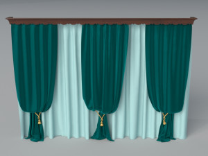 curtains - part - 2 - 22 pieces 3D 模型