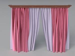 curtains - part - 2 - 22 pieces 3D 模型