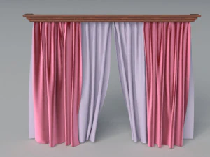 curtains - part - 2 - 22 pieces 3D Model
