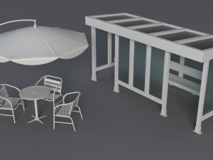 Street collection 1 - 60 pieces 3D Модель