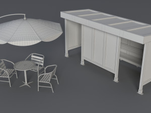 Street collection 1 - 60 pieces 3D Модель