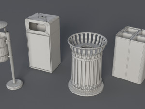 Street collection 1 - 60 pieces 3D Модель