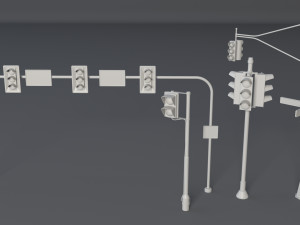 Street collection 1 - 60 pieces 3D Модель