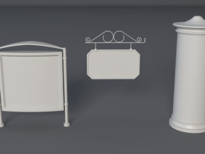 Street collection 1 - 60 pieces 3D Модель