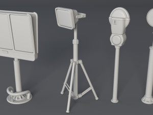 street collection 2 - 60 pieces Modèle 3D