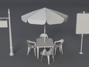 street collection 2 - 60 pieces Modèle 3D