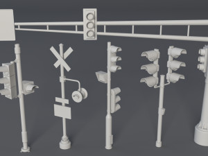 street collection 2 - 60 pieces Modèle 3D