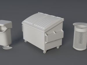 street collection 2 - 60 pieces Modèle 3D