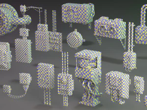 wall electric props 1 - 20 pieces 3D Model