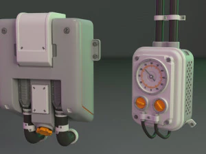 wall electric props 1 - 20 pieces 3D Model
