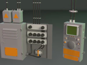 wall electric props 1 - 20 pieces 3D Model