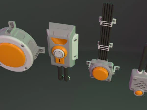 wall electric props 1 - 20 pieces 3D Model